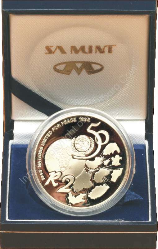 *#* 1995 SA Silver R2 Proof Nations United for Peace - Mintage 1 412*#*