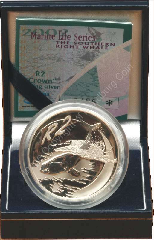 *#* 2002 SA Silver R2 Proof Whale Mintage 1 808*#*