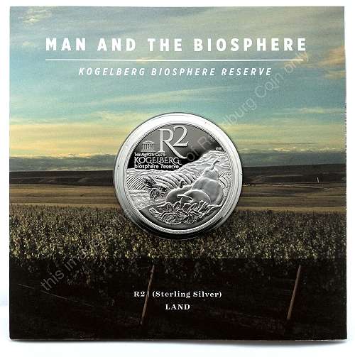 *#* SA Silver R2 Proof 2015 Man and the Biosphere - Kogelberg - Land - Mintage 750 *#*