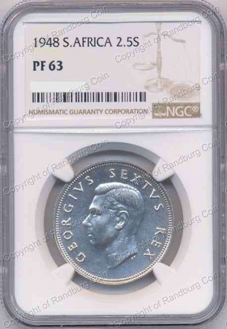 *#* 1948 HALF CROWN NGC SLABBED PF 63 *#*