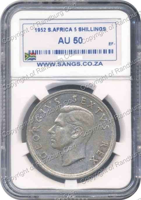 *#* 1952 CROWN SANGS SLABBED AU 50 - Reverse marked *#*