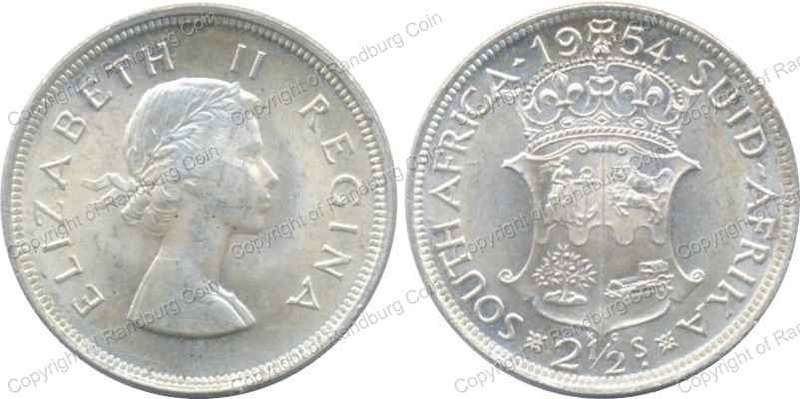 *#* 1954 South African Silver HALF CROWN - Judge grade yourself !! *#*