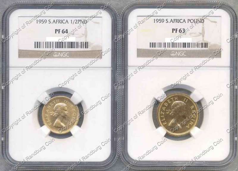 *#* 1959 NGC SLABBED GOLD SET 1/2 POUND PF 64, 1 POUND PF 63 *FREE SHIPPING!!!* *#*