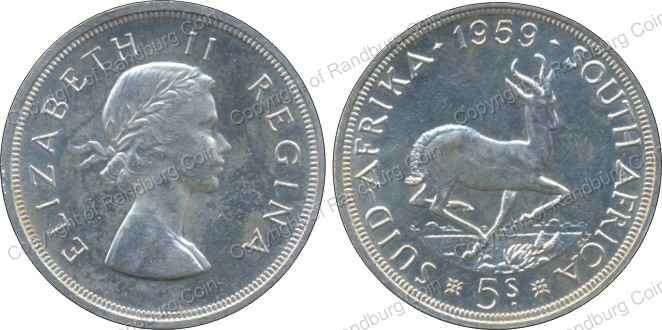 *#* 1959 South African Silver CROWN - Judge grade yourself !! *#*