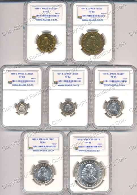 *#* 1961 SHORT PROOF SET SANGS SLABBED *#*