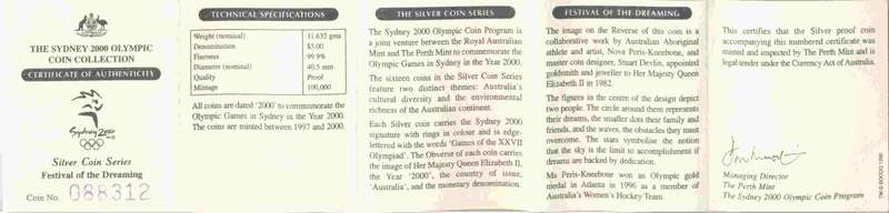 Australia_2000_Silver_proof_5_Dollar_Olympics_Dancers_Cert_ob