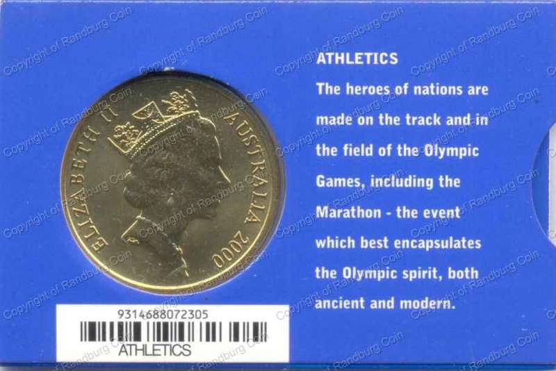 Australia_2000_UNC_5_Dollar_Olympics_Athletics_Sleeve_rev