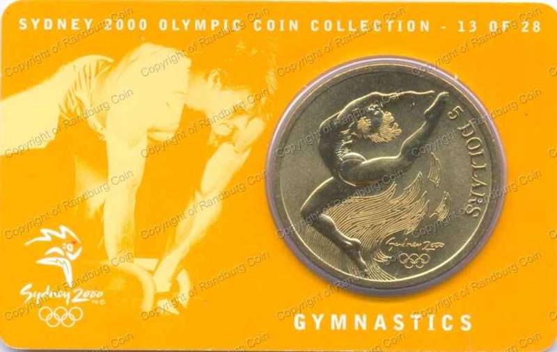 Australia_2000_UNC_5_Dollar_Olympics_Gymnastics_Coin_ob