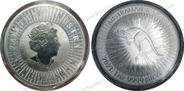*#* 2021 Australia - Silver 1 oz - 1 Dollar Kangaroo Coin #*