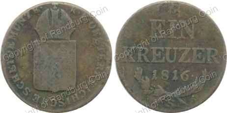 *#*Austria 1816 - Ein (1) Kreuzera *#*