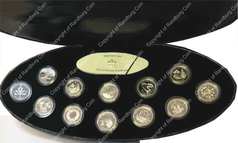 *#* Canada - 2000 Proof Silver 25 Cents - Millenium 12 Coin Set *#*