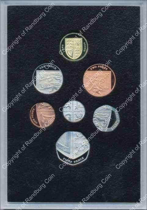 Great Britain 2008 Coinage Royal Shield of Arms Proof Collection coins rev