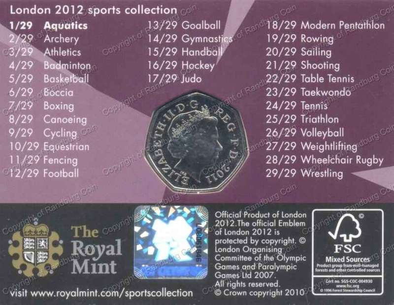 Great_Britain_2011_50_Pence_Olympics_Aquatics_Card_ob