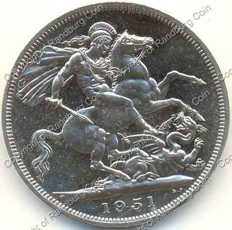*#* 1951 Festival of Britain Proof Nickel Crown in original box with certificate *#*