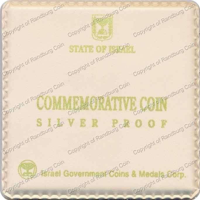 Israel 1993 silver Proof 2 New Sheqalim Holy Land Wildlife cover