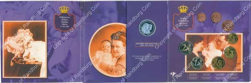 *#* Netherlands - 2003 Royal Birth mint set with silver medallion *#*