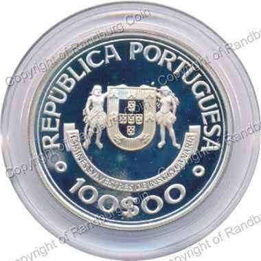 Portugal_1989_Silver_100_Escudos_Discoveries_ob