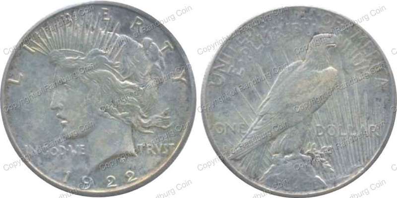*#* USA 1922S Silver Peace Dollar *#*