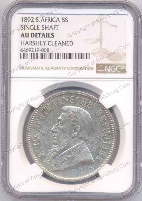 *#* 1892 NGC CROWN SINGLE SHAFT SLABBED AU DETAILS Harshly Cleaned  *#*