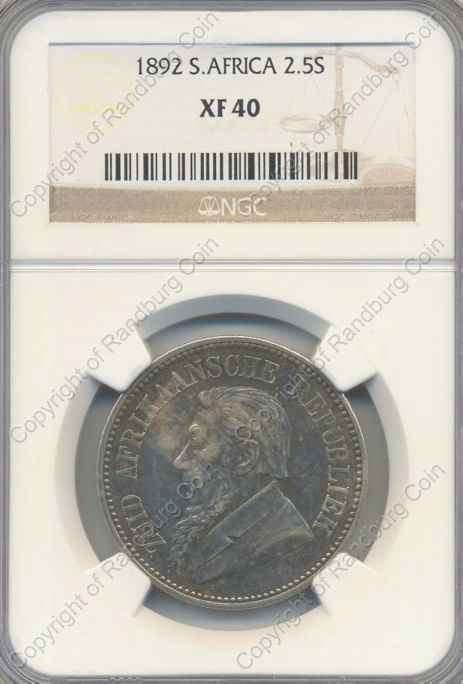 *#* PROMO!!! - Half Price!! - 1892 HALF CROWN NGC SLABBED XF 40 *#*