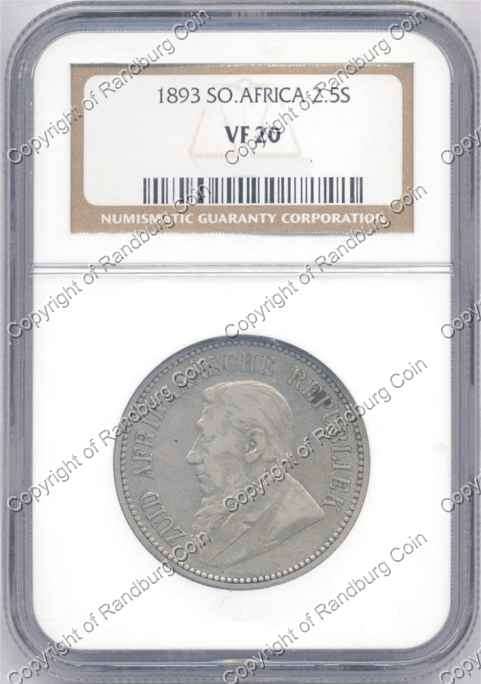 *#* PROMO!!! - Half Price!! - 1893 HALF CROWN NGC SLABBED VF 20 *#*