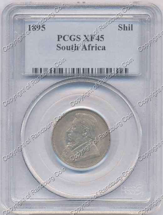 *#* PROMO!!! - Half Price!! - 1895 ONE SHILLING PCGS SLABBED XF 45 *#*