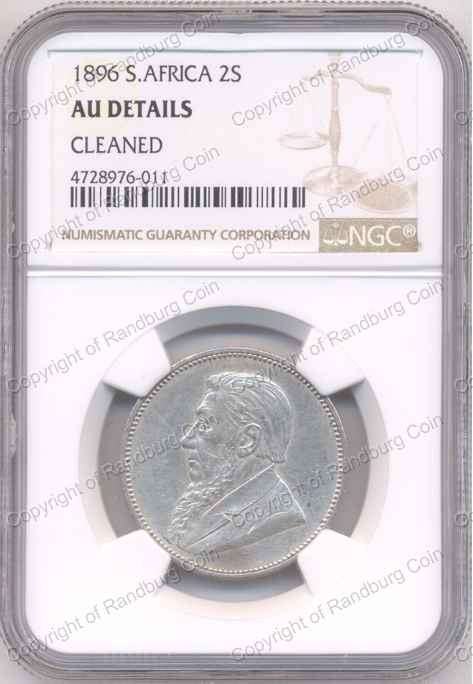 *#* 1896 NGC 2 SHILLING SLABBED AU DETAILS - CLEANED *#*