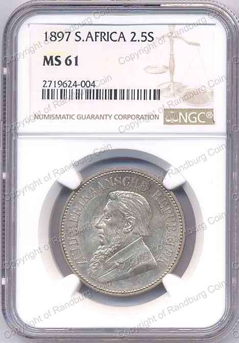 *#* 1897 HALF CROWN NGC SLABBED MS 61 *#*