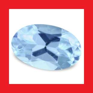AQUAMARINE - VIBRANT BRIGHT BLUE OVAL FACET - 0.195cts