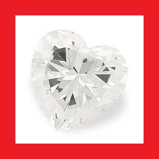 CUBIC ZIRCONIUM - AAA DIAMOND WHITE HEART SHAPE - 3.17cts