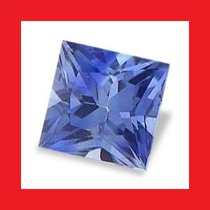 CUBIC ZIRCONIUM - DEEP BLUE PRINCESS FACET - 2.40cts