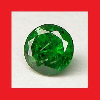 EMERALD - GREEN ROUND FACET - 0.095cts