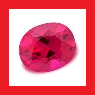 RUBY - RICH RED OVAL FACET - 0.92cts