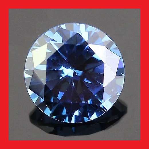 TANZANITE SIMULANT - VIOLET BLUE ROUND FACET - 1.33cts