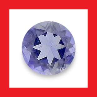 IOLITE - TANZANITE BLUE PURPLE ROUND CUT - 0.175cts