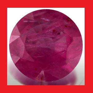 RUBY (Natural Burma) - Pigeon Blood Red Round Facet - 0.19cts