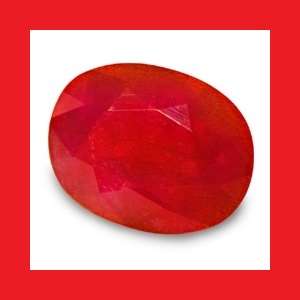 RUBY (NATURAL BURMA) - PIGEON BLOOD RED OVAL FACET - 0.815cts