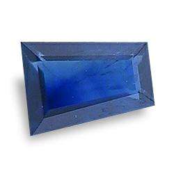 Sapphire (Natural Africa) -  Fine Blue Tapered Baguette Facet - 0.165cts