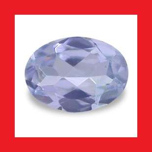 TANZANITE - ELECTRIC BLUE PURPLE OVAL FACET - 0.215cts