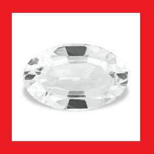 TOPAZ - DIAMOND WHITE OVAL FACET - 0.565cts