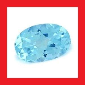 TOPAZ - SKY BLUE OVAL FACET - 0.75cts