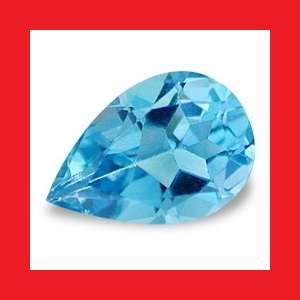 TOPAZ - RICH SWISS BLUE PEAR FACET - 1.505cts