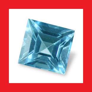 TOPAZ - LONDON BLUE SQUARE FACET - 0.21cts