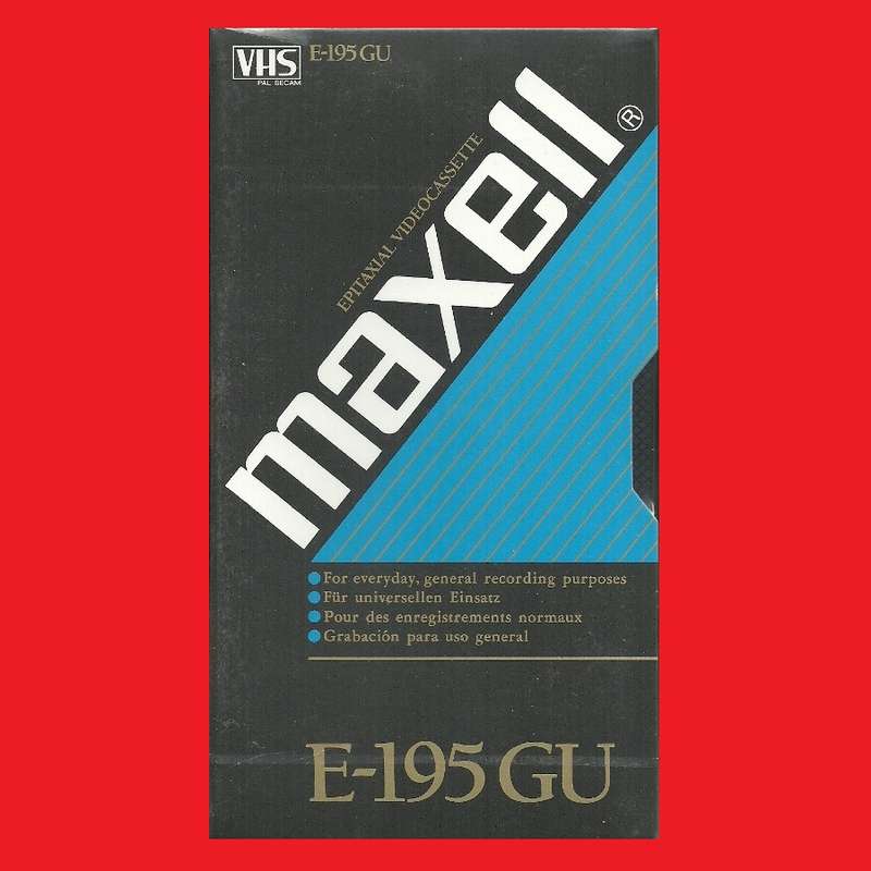 VHS BLANK TAPE MAXELL E-195