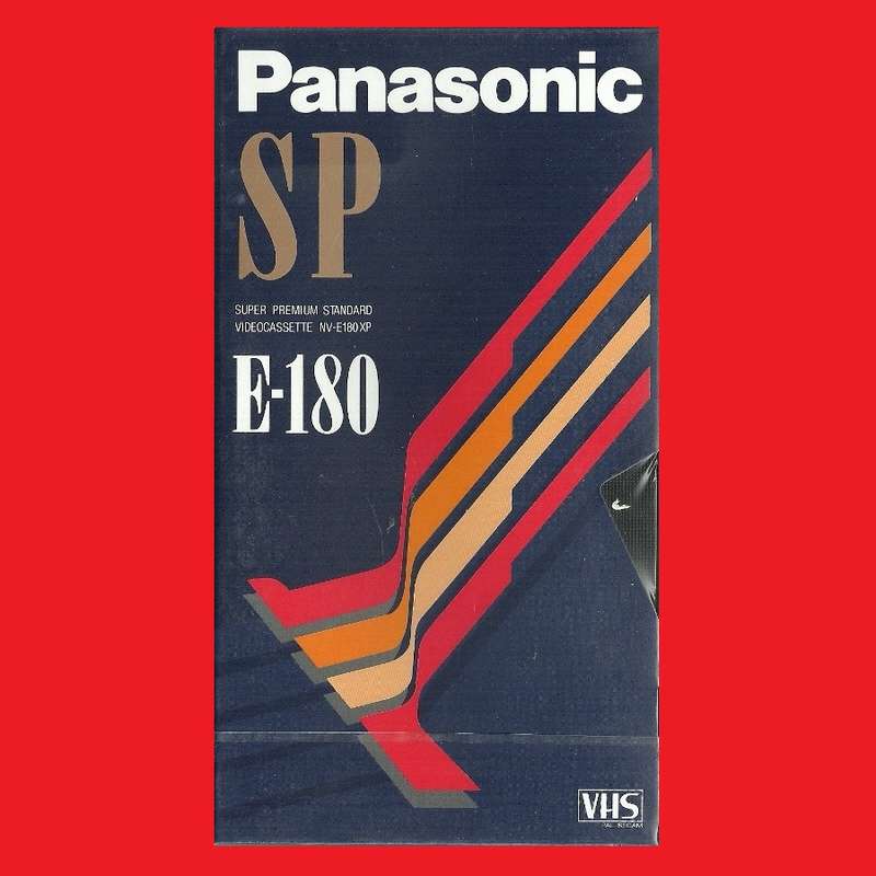 VHS BLANK TAPE PANASONIC SUPER PREMIUM E-180