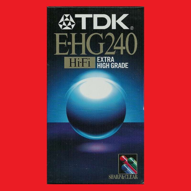 VHS BLANK TAPE TDK EHG E-240