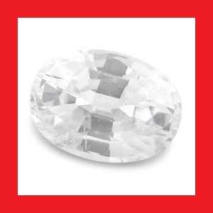 ZIRCON (CAMBODIA) - TOP WHITE OVAL FACET - 1.01cts