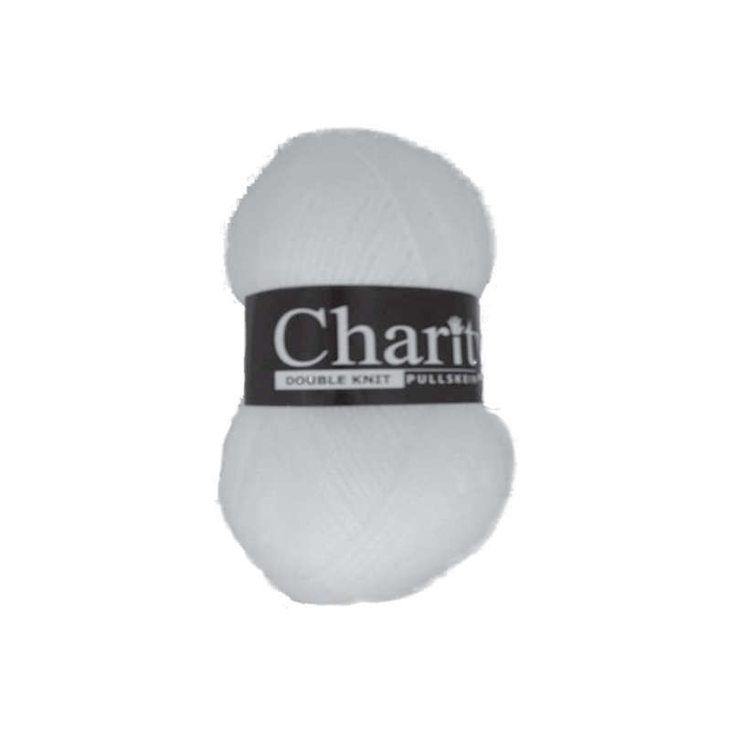 Charity Double Knit Plain 100G Colour 001- White
