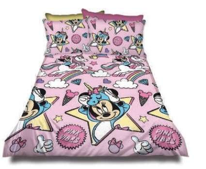 Minnie Mouse Pink Vibes Duvet Cover Set