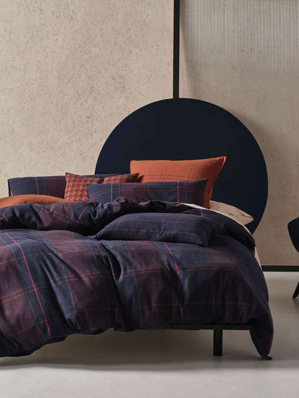 Albert Navy Duvet Cover Set